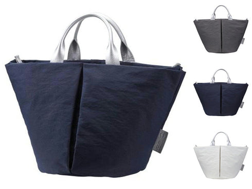 【豊岡鞄 つつむ S1805 ホワイトシルバー】TUTUMU Marche mini G/S トートバッグ